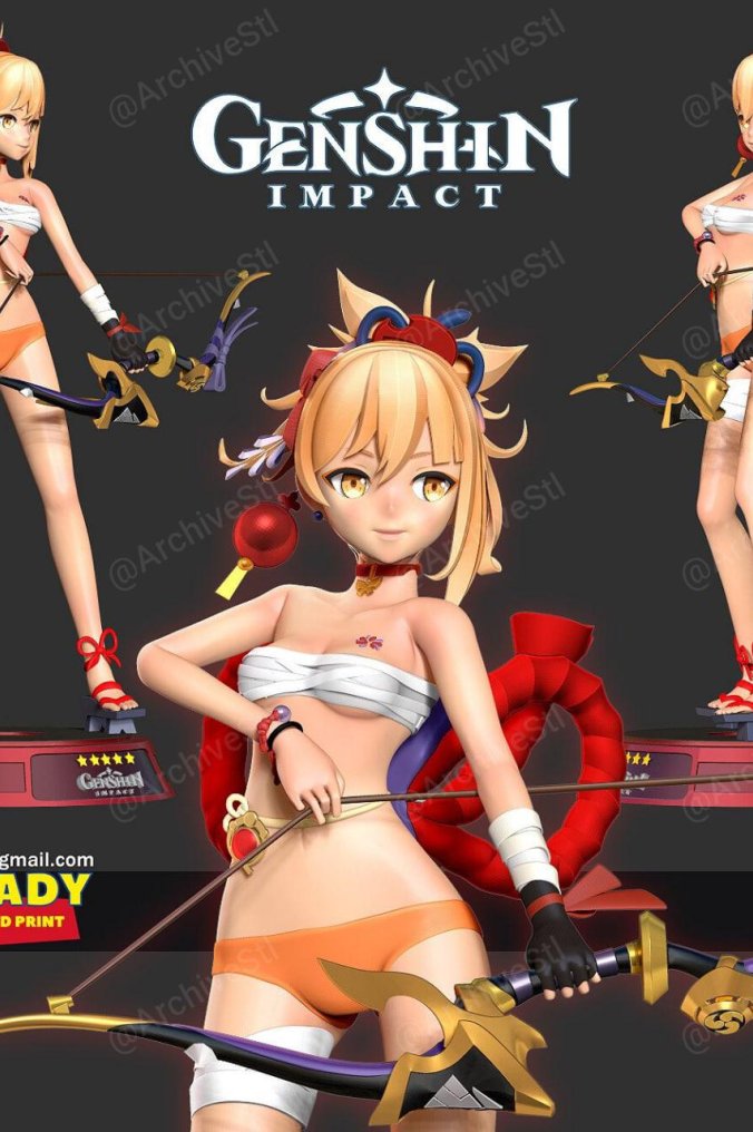 原神 宵宫 (Archer Yoimiya) 3D打印图纸